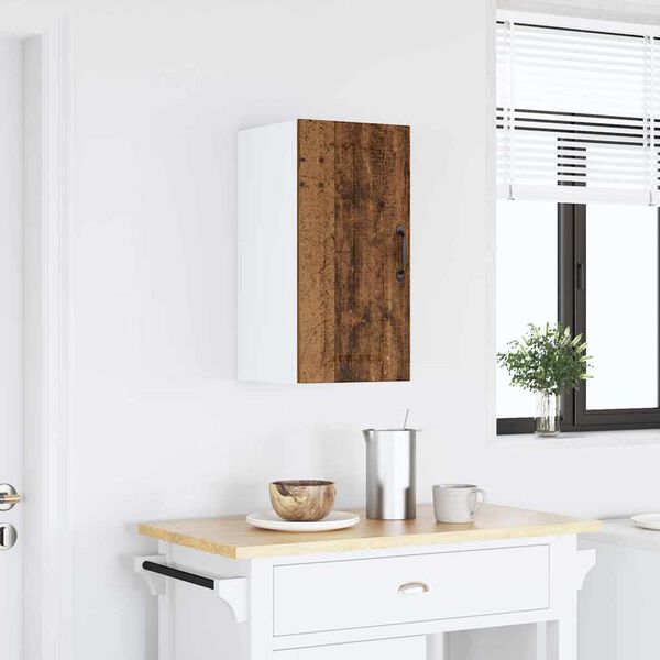 vidaXL Armoire murale de cuisine Lucca vieux bois bois ing&eacute;nierie