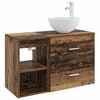 vidaXL Ensemble de mobilier de salle de bain 2 pc Bois ancien