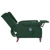 vidaXL Fauteuil de massage inclinable Vert fonc&eacute; Tissu