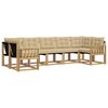 vidaXL Ensemble de canap&eacute;s d'ext&eacute;rieur 7 pcs Blanc et Beige