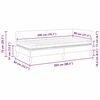 vidaXL Cadre de lit d'angle avec matelas Autre 2 pcs Vert tissu
