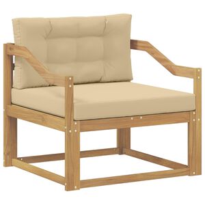 vidaXL Sofa de milieu ext&eacute;rieur Polyester Blanc