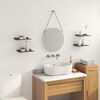 vidaXL &Eacute;tag&egrave;re flottante 4 pcs Noir 30 x 18 x 2,5 cm Acier