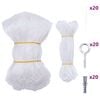 vidaXL Filet pour chat transparent en nylon 4x3 m