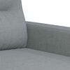 vidaXL Fauteuil Gris clair 60 cm Tissu
