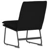 vidaXL Chaise longue Noir 52x75x76 cm Tissu