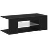 vidaXL Meuble TV Ch&ecirc;ne noir 90 x 39 x 30 cm Bois d'ing&eacute;nierie