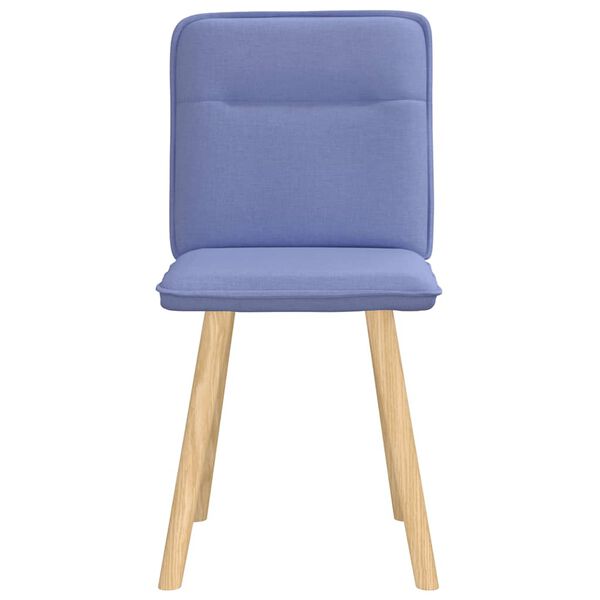 vidaXL Chaises &agrave; manger lot de 2 bleu jean tissu
