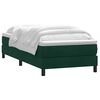 vidaXL Sommier &agrave; lattes de lit et matelas vert fonc&eacute; 90x220 cm velours