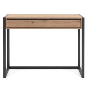 Finori Table console Denver 44 Ch&ecirc;ne artisanal et gris anthracite