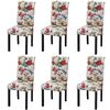 vidaXL Chaises &agrave; manger lot de 6 multicolore tissu