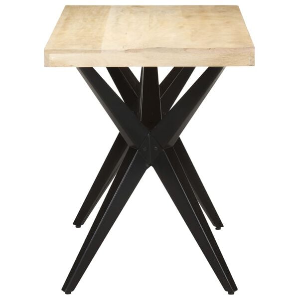 vidaXL Table &agrave; manger 120x60x76 cm Bois de manguier massif