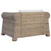 vidaXL Ensemble de canapés 3 pcs avec coussins Rotin naturel