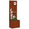 vidaXL &Eacute;cran de confidentialit&eacute; de jardin Rouill&eacute; 50 x 32 x 150 cm