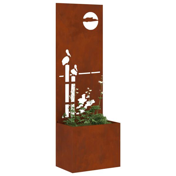 vidaXL &Eacute;cran de confidentialit&eacute; de jardin Rouill&eacute; 50 x 32 x 150 cm