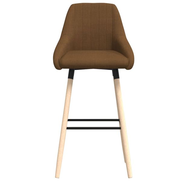 vidaXL Tabouret de bar Marron Tissu