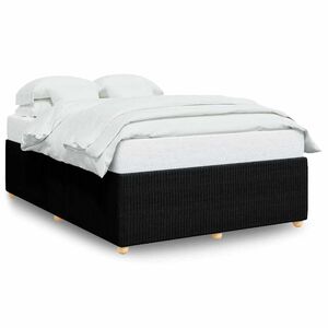vidaXL Cadre de lit sans matelas noir 160x200 cm tissu