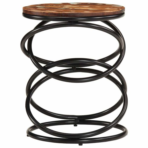vidaXL Table d'appoint 40x40x52 cm Bois de r&eacute;cup&eacute;ration massif