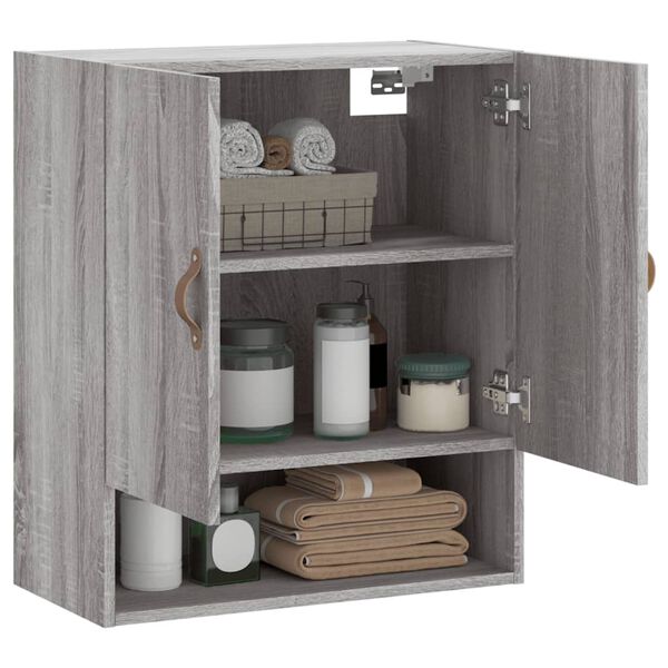 vidaXL Armoire murale sonoma gris 60x31x70 cm bois d'ing&eacute;nierie