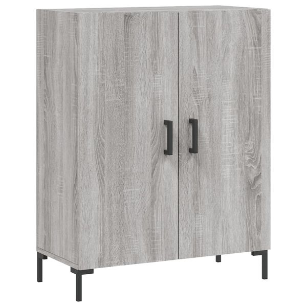 vidaXL Buffet sonoma gris 69,5x34x90 cm bois d'ing&eacute;nierie