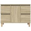 vidaXL Meuble d'&eacute;vier ch&ecirc;ne sonoma 80x33x60 cm bois d'ing&eacute;nierie