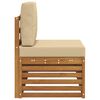 vidaXL Canap&eacute; d'ext&eacute;rieur extr&eacute;mit&eacute; Naturel 91 x 63 x 73 cm