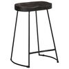 vidaXL Tabourets de bar lot de 2 noir 45x40x62 cm bois manguier massif