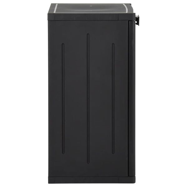vidaXL Armoire de rangement de jardin Noir 65x45x88 cm PP Rotin