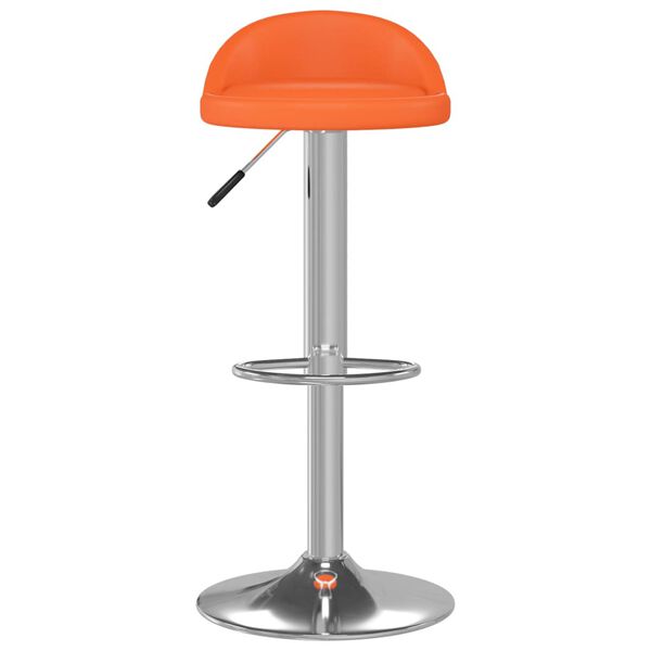 vidaXL Tabouret de bar Orange Similicuir