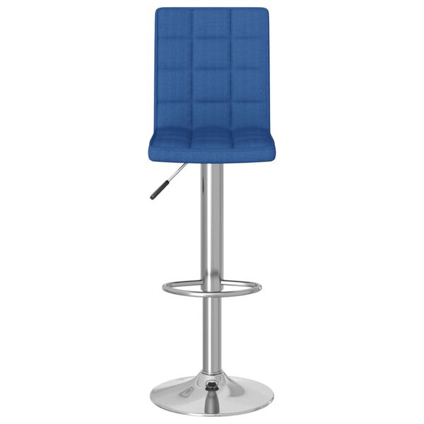 vidaXL Tabouret de bar Bleu Tissu