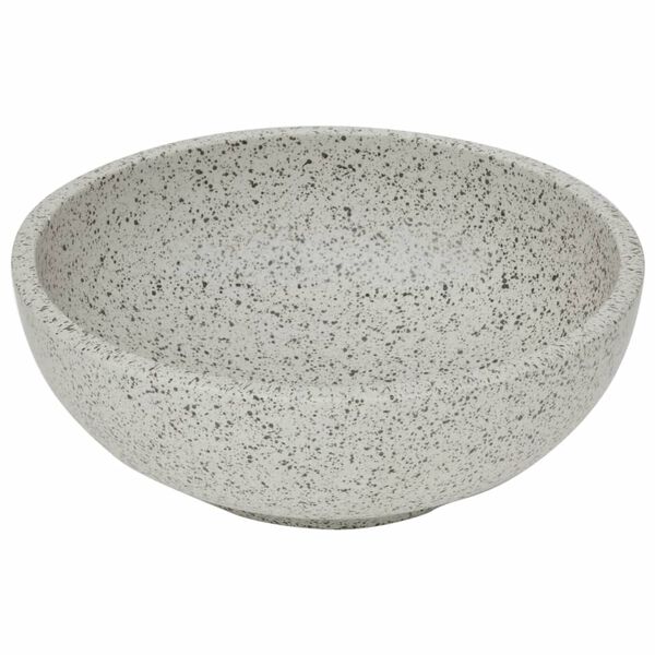 vidaXL Vasque à poser gris rond Φ41x14 cm céramique