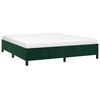 vidaXL Cadre de lit sans matelas vert fonc&eacute; 180x200 cm velours