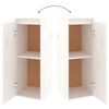 vidaXL Meubles TV 5 pcs Blanc Bois massif de pin