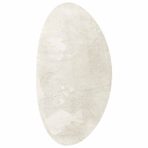 vidaXL Tapis de surface HUARTE Cr&egrave;me 80 x 150 cm Polyester