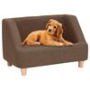 vidaXL Canapé pour chien Marron 60x37x39 cm Lin