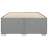 vidaXL Cadre de lit sans matelas gris clair 120x190 cm tissu
