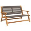 vidaXL Mobilier de jardin Gris 122 x 76 x 73 cm Bois d'Acacia Massif