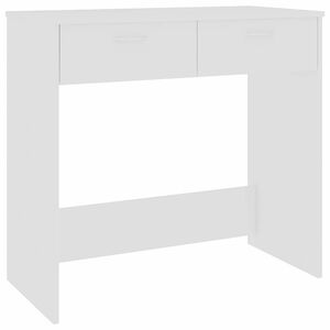 vidaXL Bureau Blanc 80x40x75 cm Bois d'ing&eacute;nierie