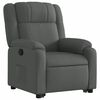 vidaXL Fauteuil inclinable Gris foncé Tissu