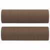 vidaXL Ensemble de canapés 2 pcs avec coussins marron tissu