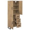 vidaXL Haut Armoire 2 pcs Ch&ecirc;ne artisanal 69,5 x 34 x 180 cm