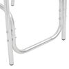 vidaXL Tabourets empilables de bar lot de 2 Aluminium