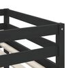 vidaXL Lit mezzanine d'enfants sans matelas avec &eacute;chelle noir 80x200cm