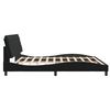 vidaXL Cadre de lit sans matelas noir 200x200 cm velours