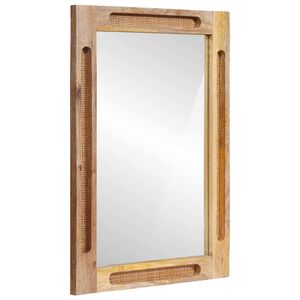vidaXL Miroir de salle de bain avec miroir Marron 50 x 2,5 x 70 cm