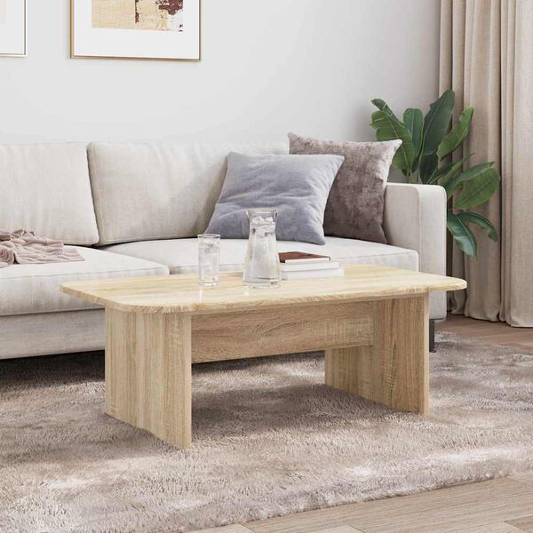 vidaXL Table basse Ch&ecirc;ne Sonoma 93 x 53 x 33 cm Bois d'ing&eacute;nierie