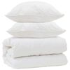vidaXL Couette avec Oreillers avec oreiller 3 pcs Blanc Microfibre
