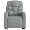 vidaXL Fauteuil de massage inclinable Gris clair Tissu