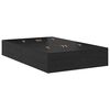 vidaXL Cadre de lit avec rangement Chêne noir 120 cm Bois d'ingénierie