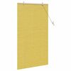 vidaXL Store enrouleur avec des rideaux Jaune 90 x 160 cm Bambou